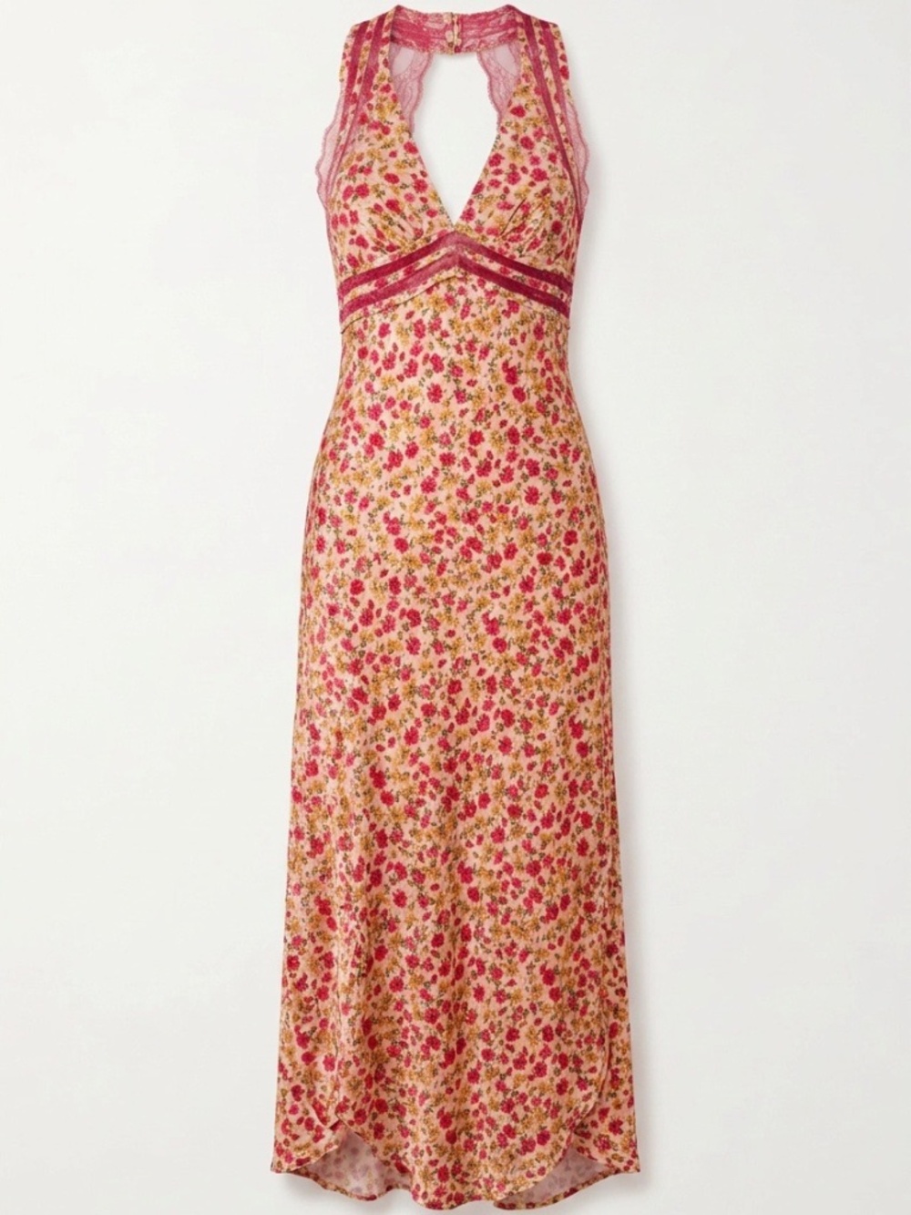 Topshop Floral Halter dress - size 10 - NWT